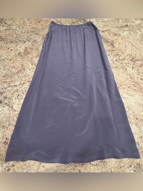 Vintage Ballinger Gold Vintage Women's 💯 Satin Maxi Skirt Size Small